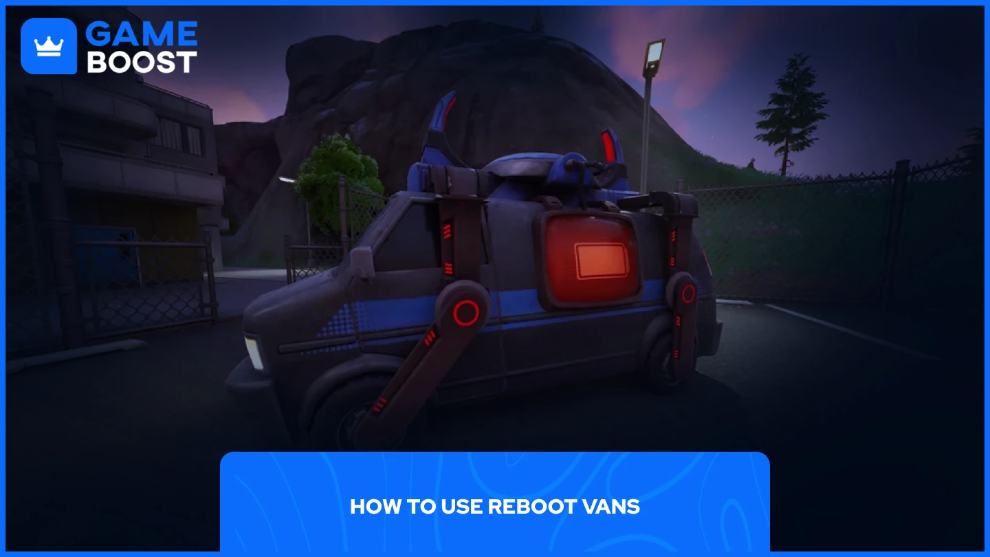 a picture of a reboot van being charged in fortnite