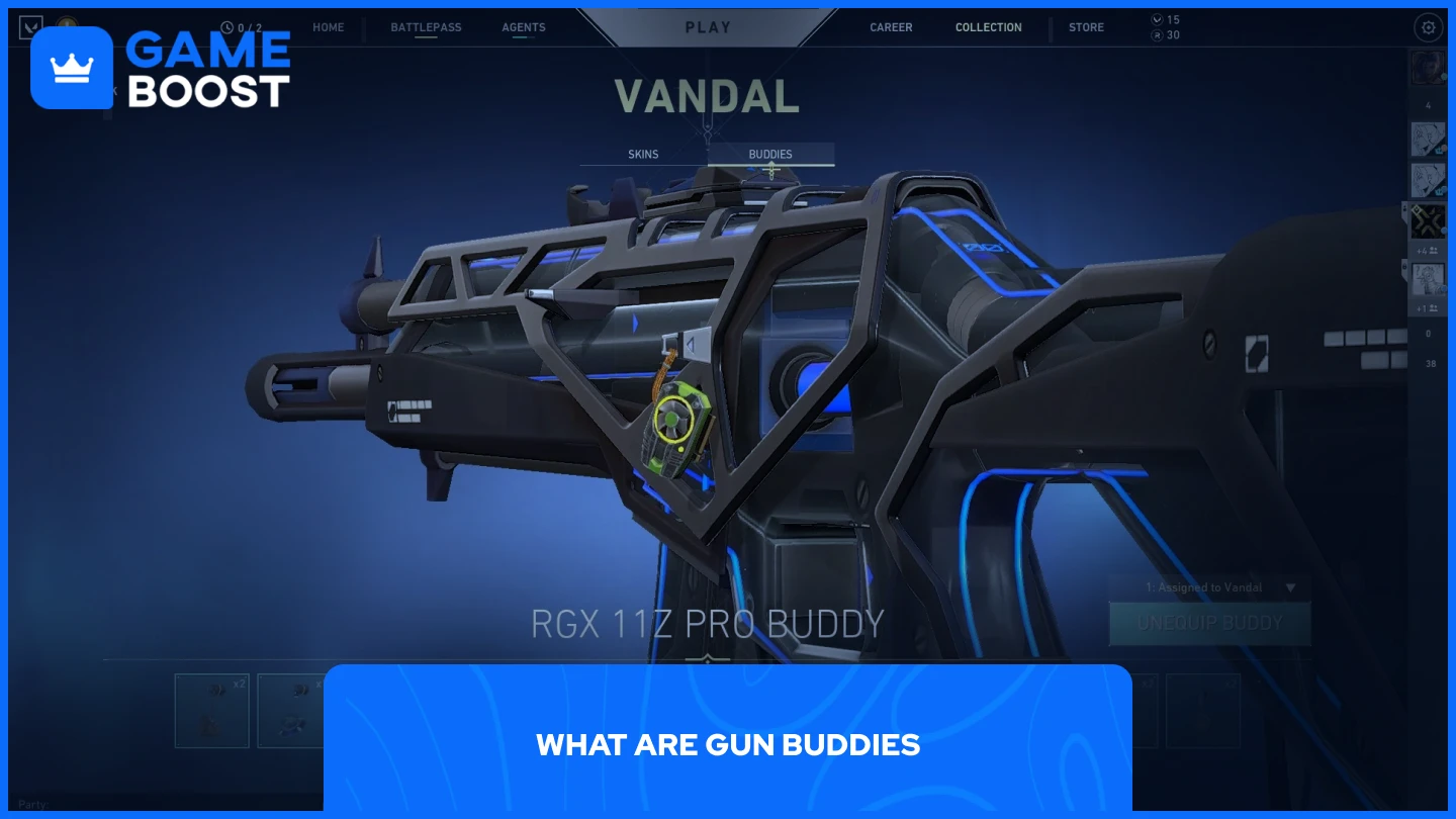 a picture of a vandal with an attached gun buddy
