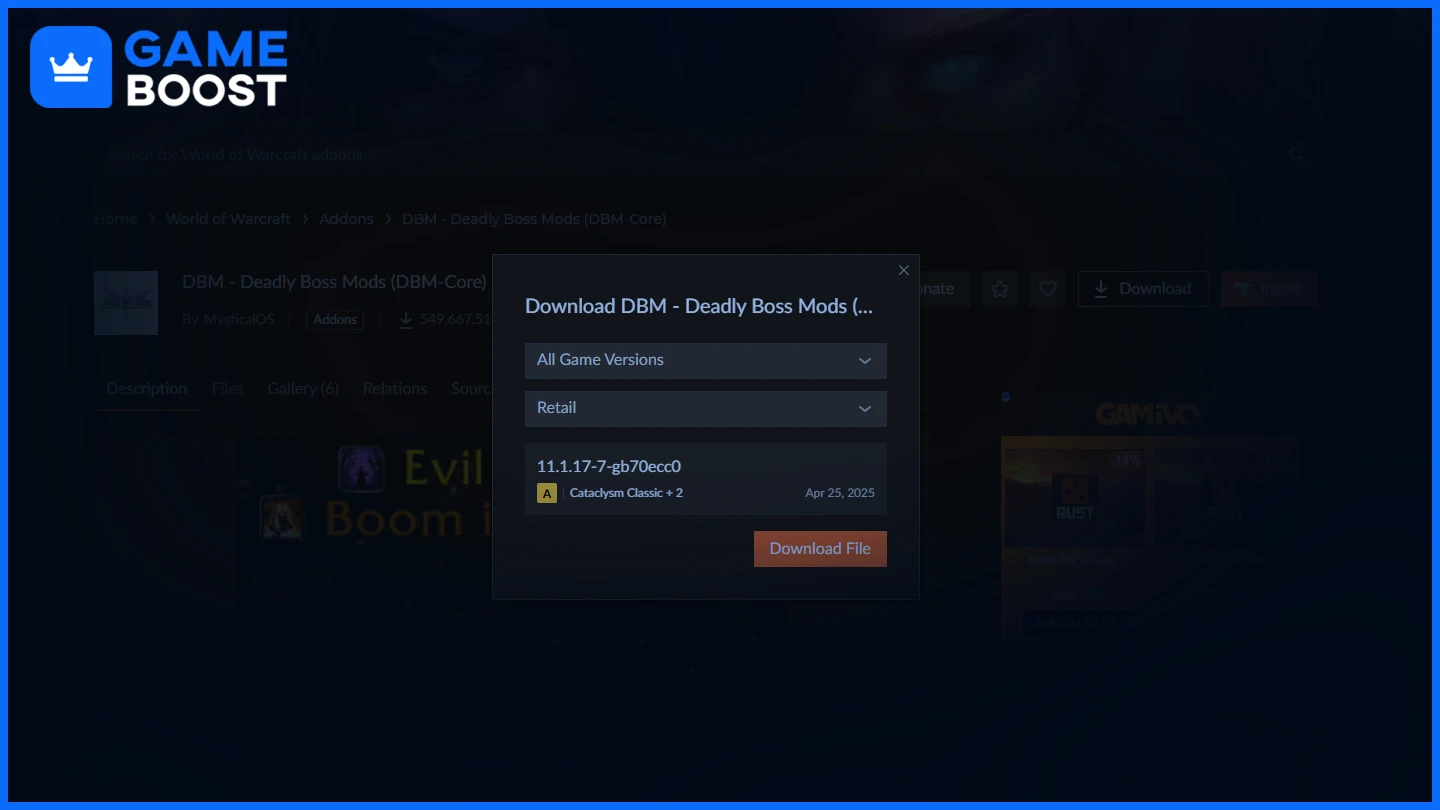 wow addon download