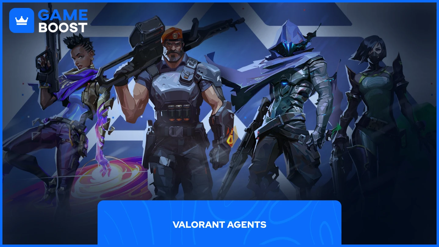 a picture of four valorant agents in action
