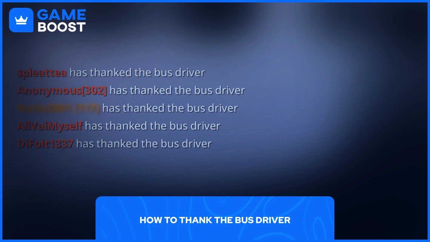 a picture of the kill feed featuring multiple players that have just thanked the bus driver