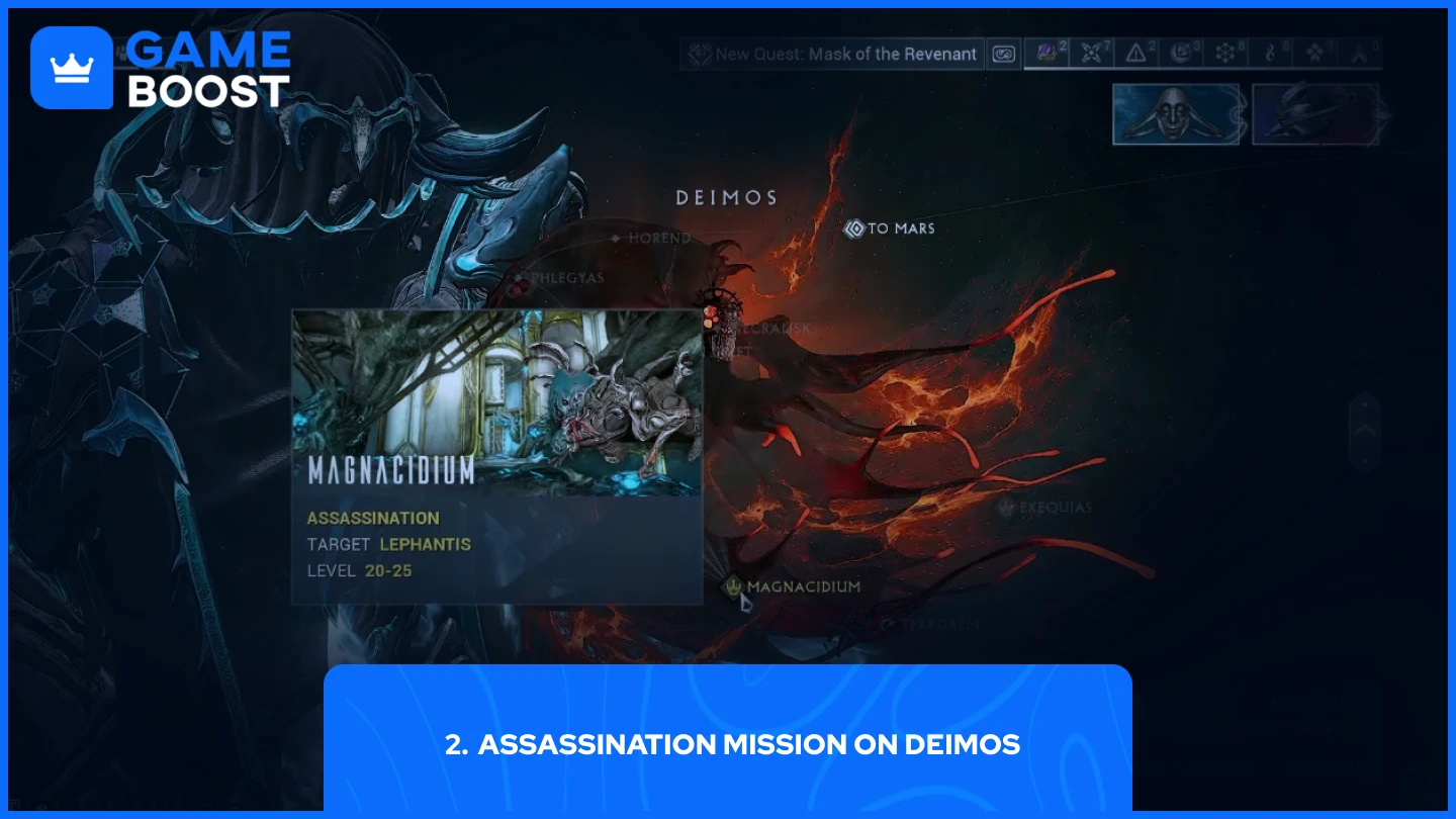 uma imagem de uma missão de assassinado em deimos