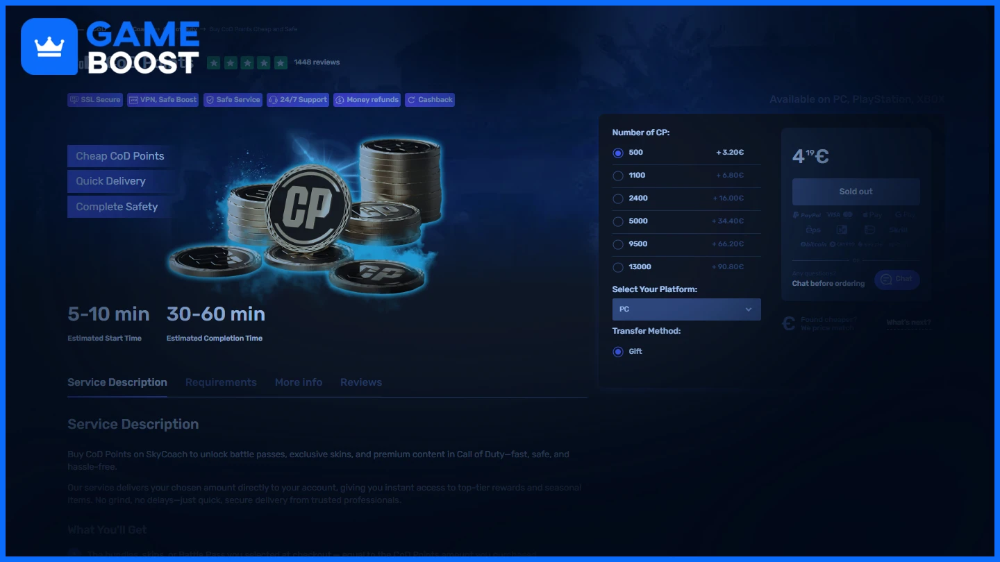 skycoach cod points