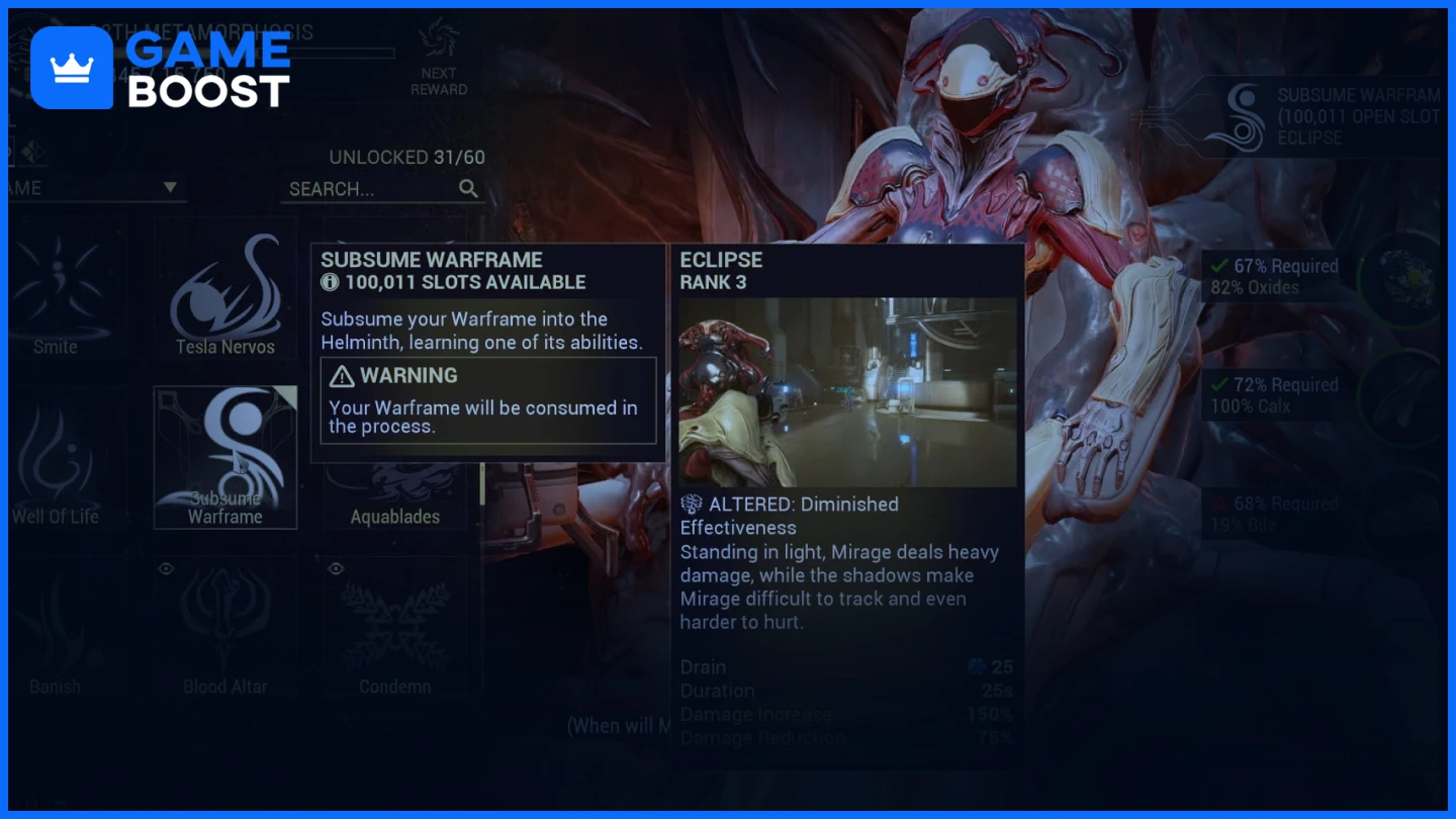 warframe subsuming