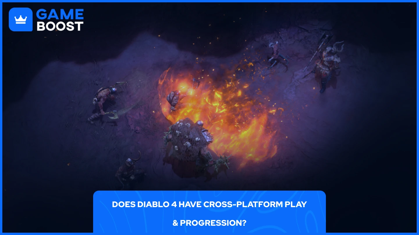 ディアブロ4でモンスターと戦うプレイヤーの画像