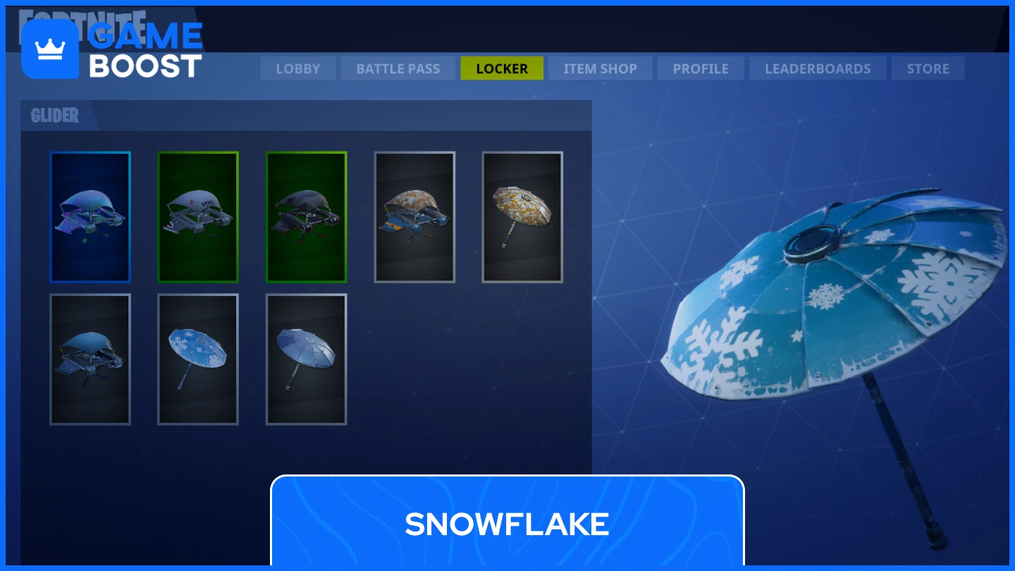 snowflake glider fortnite