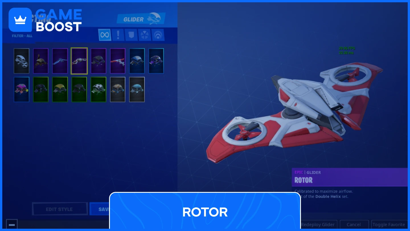 fortnite rotor glider