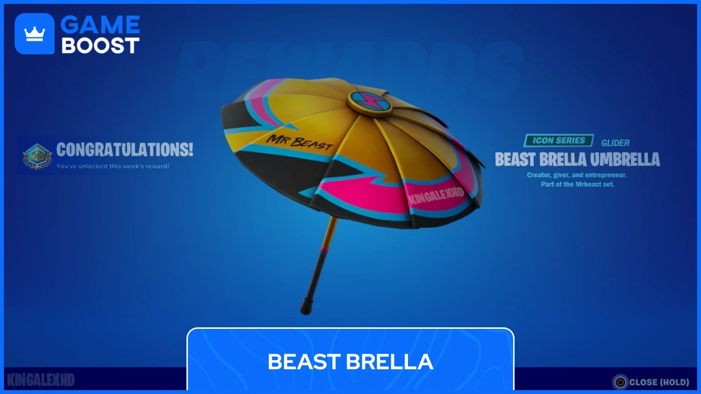 beast brella umbrella fortnite