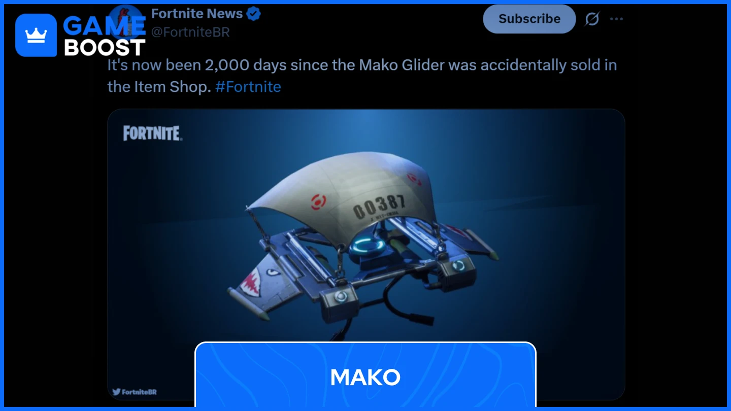 rare fortnite maco glider