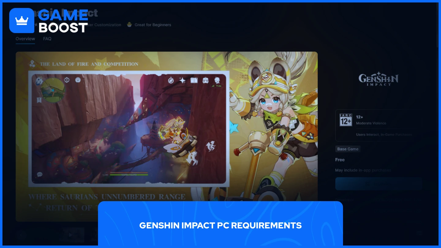 原神Epic Games商店页面
