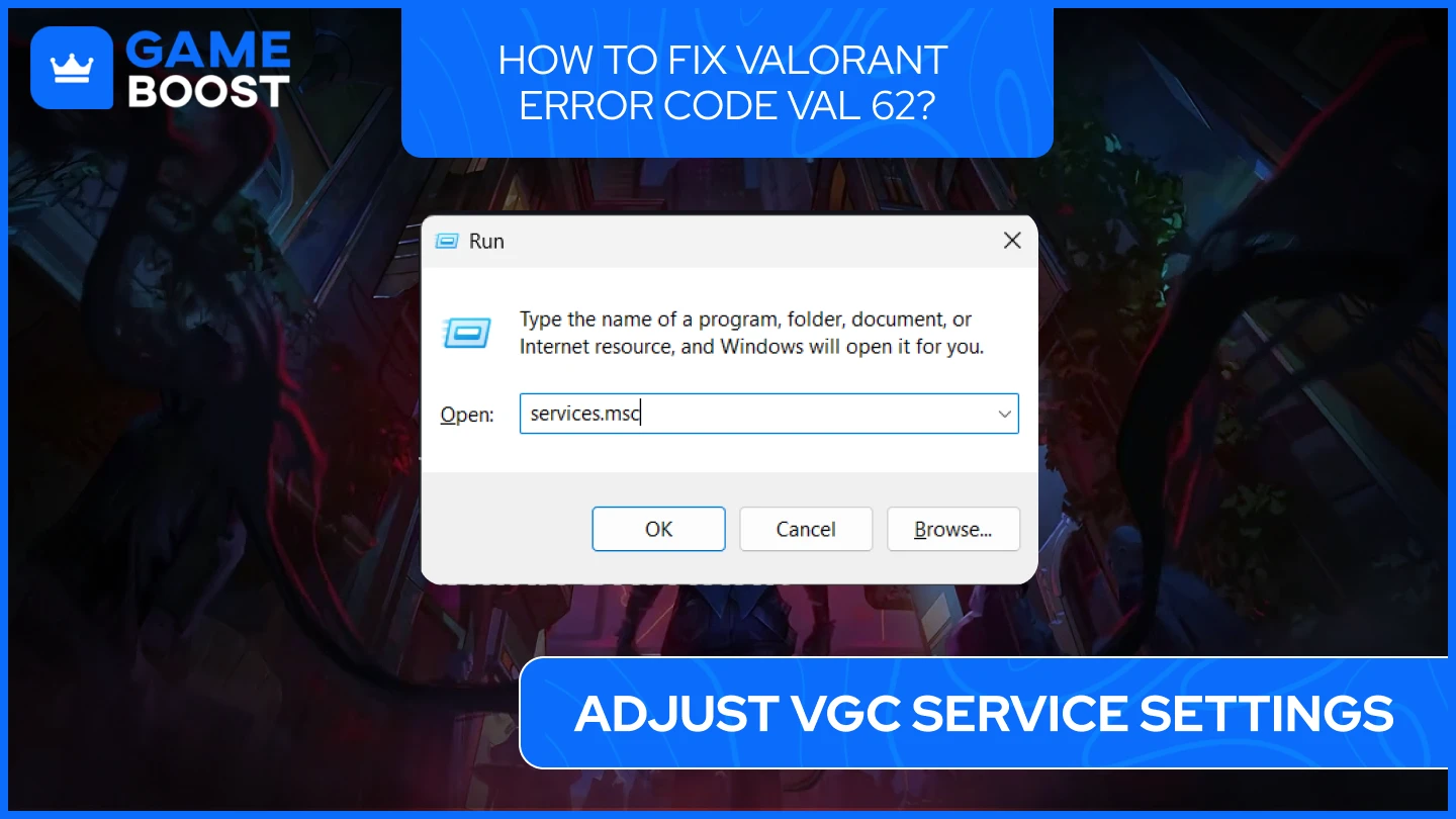 val 62 vgc service settings