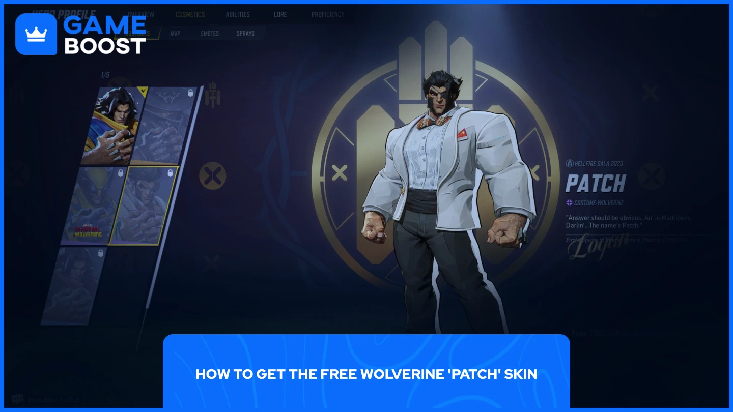 a picture of wolverine patch costume in marvel rivals