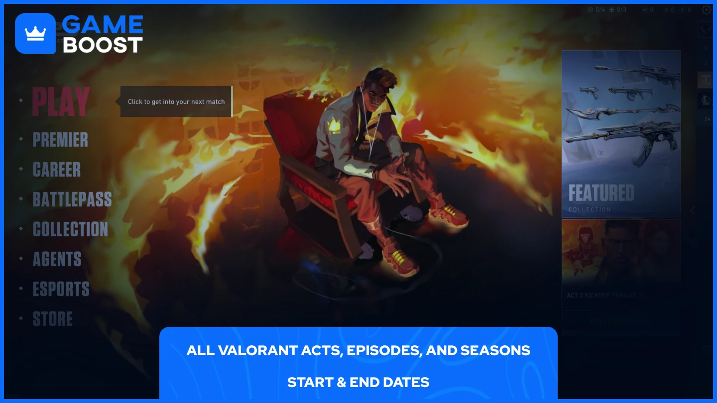 a picture of valorant's main menu featuring phoenix