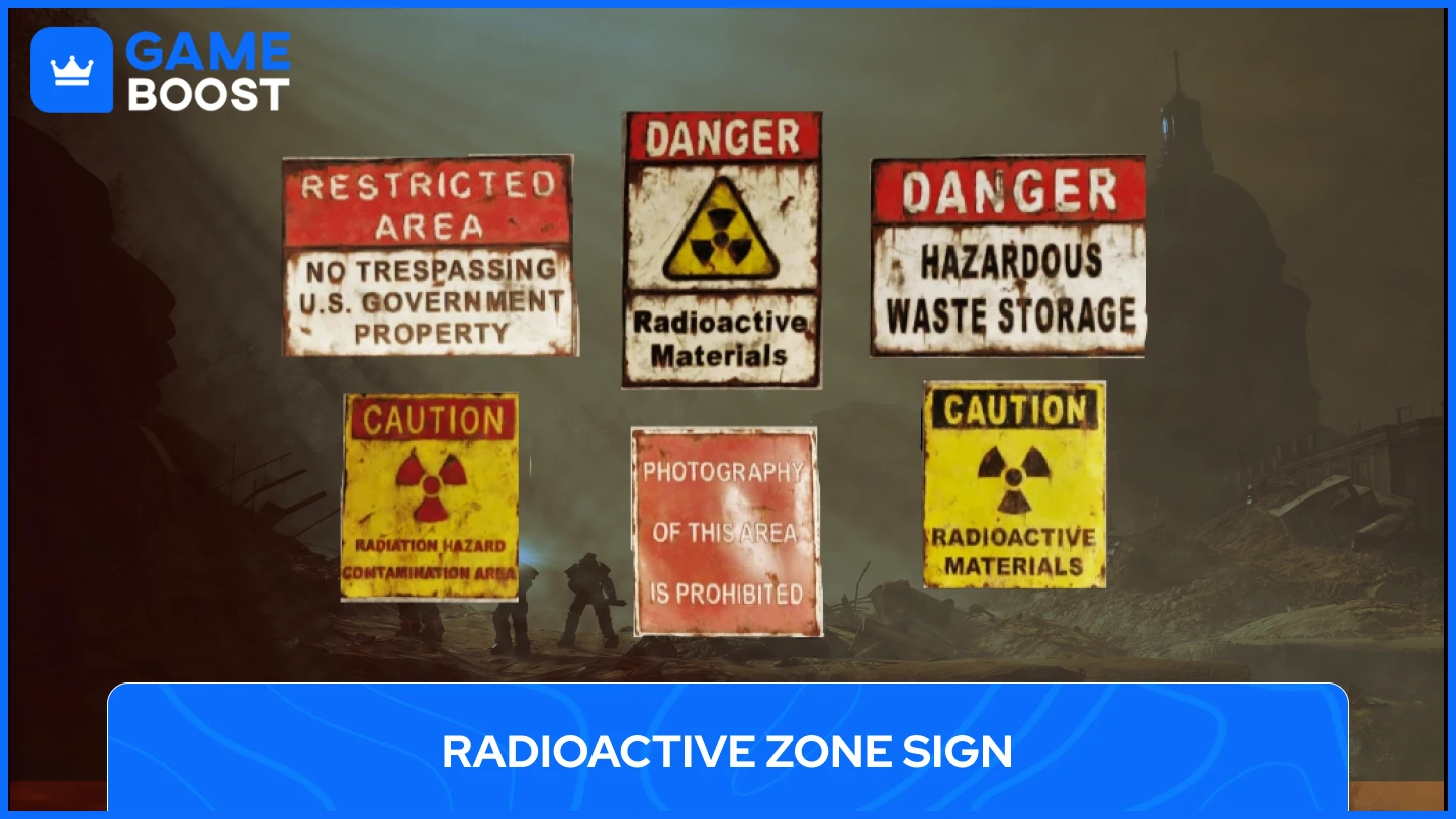 fallout 76 radioaktiv zon skyltar