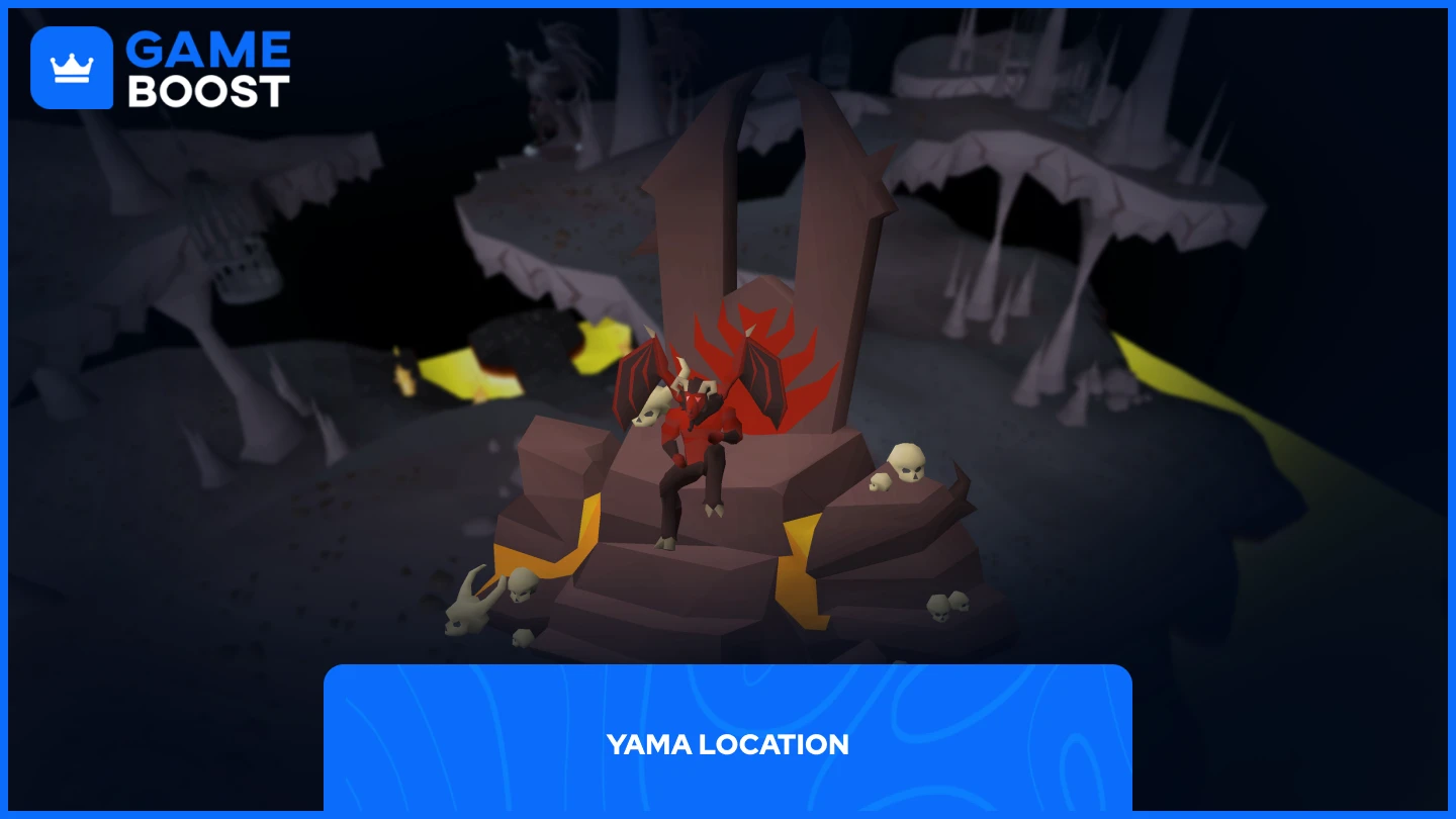 a picture of yama sitting on this throne