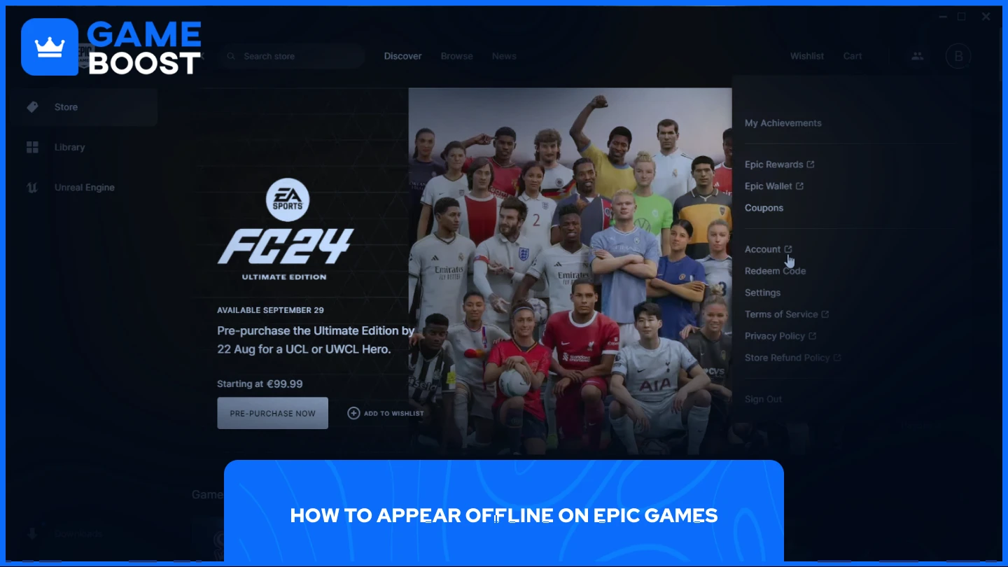 a picture of epic games launcher homepage