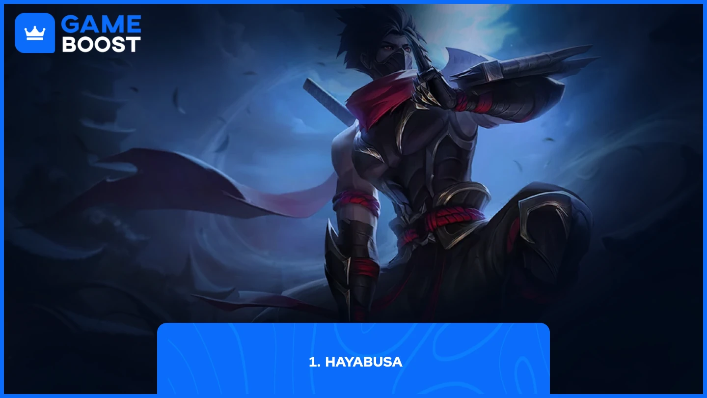 Hayabusa Mobile Legends splash art 