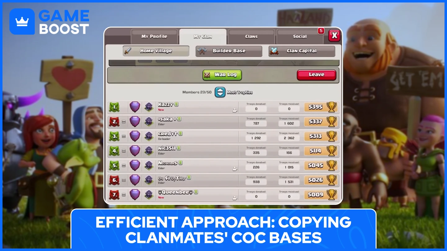copying coc bases
