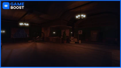 a picture of the hotel in doors