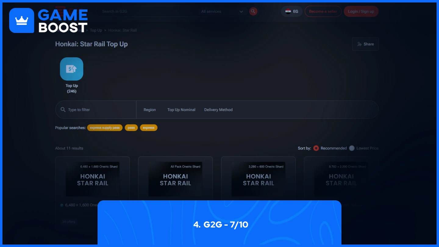 g2g honkai star rail top up page