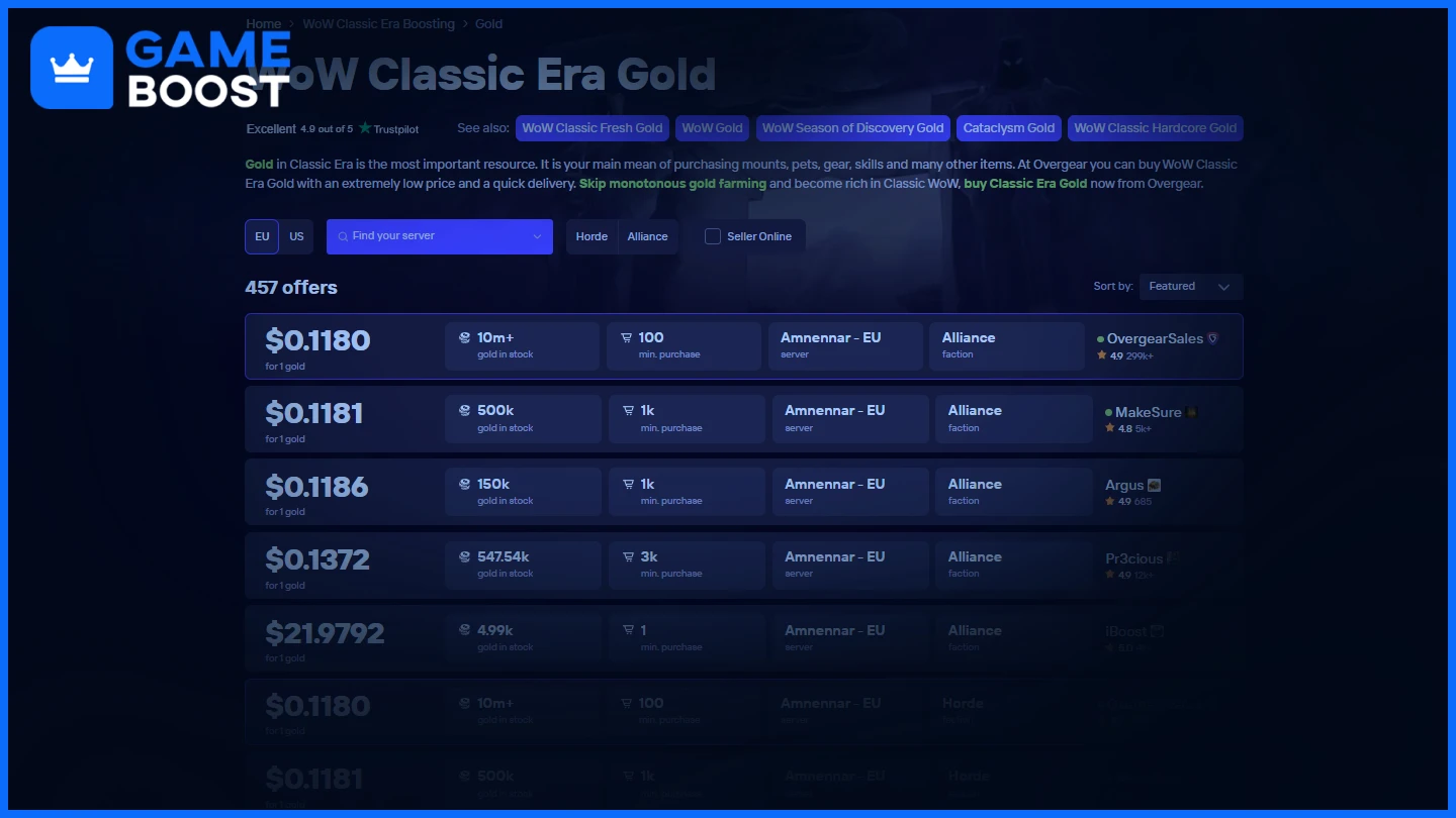 overgear wow classic era gold 