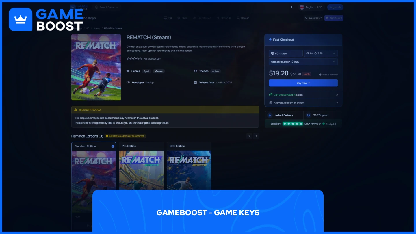 gameboost rematch page