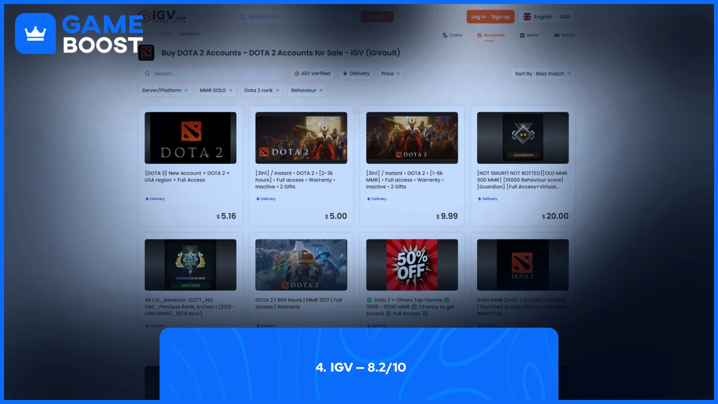 igv dota 2 accounts page