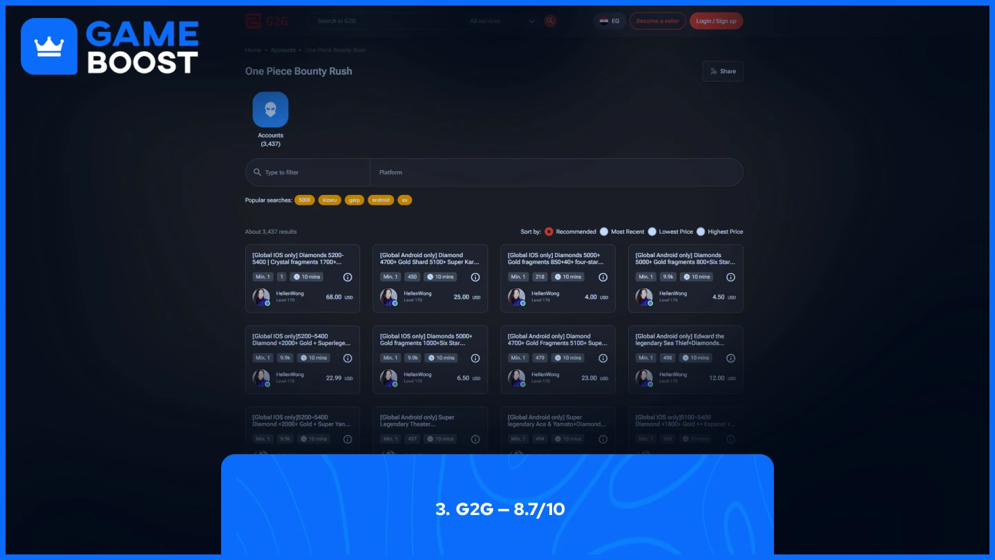 g2g opbr accounts page