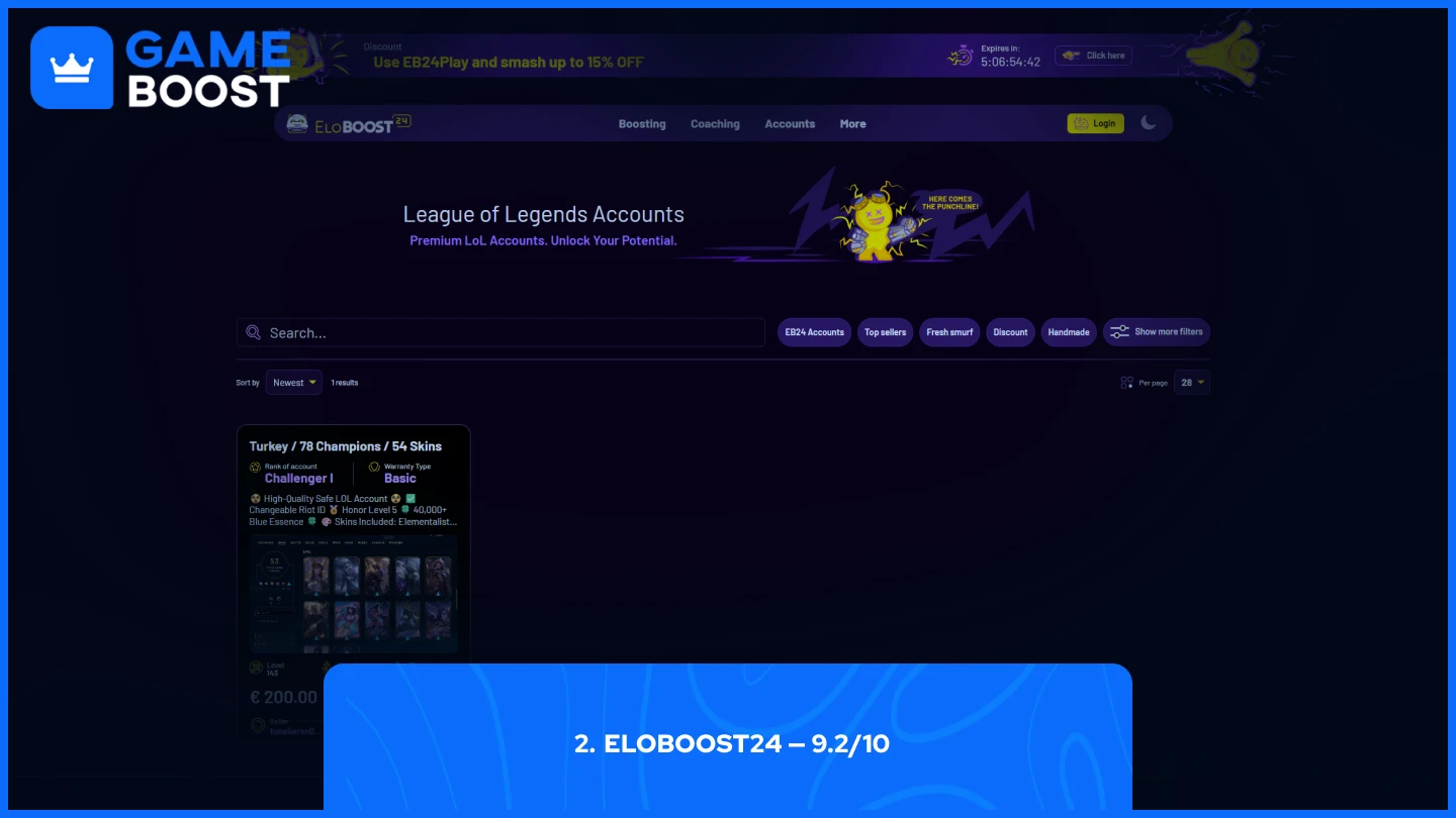 página de cuentas challenger de eloboost24