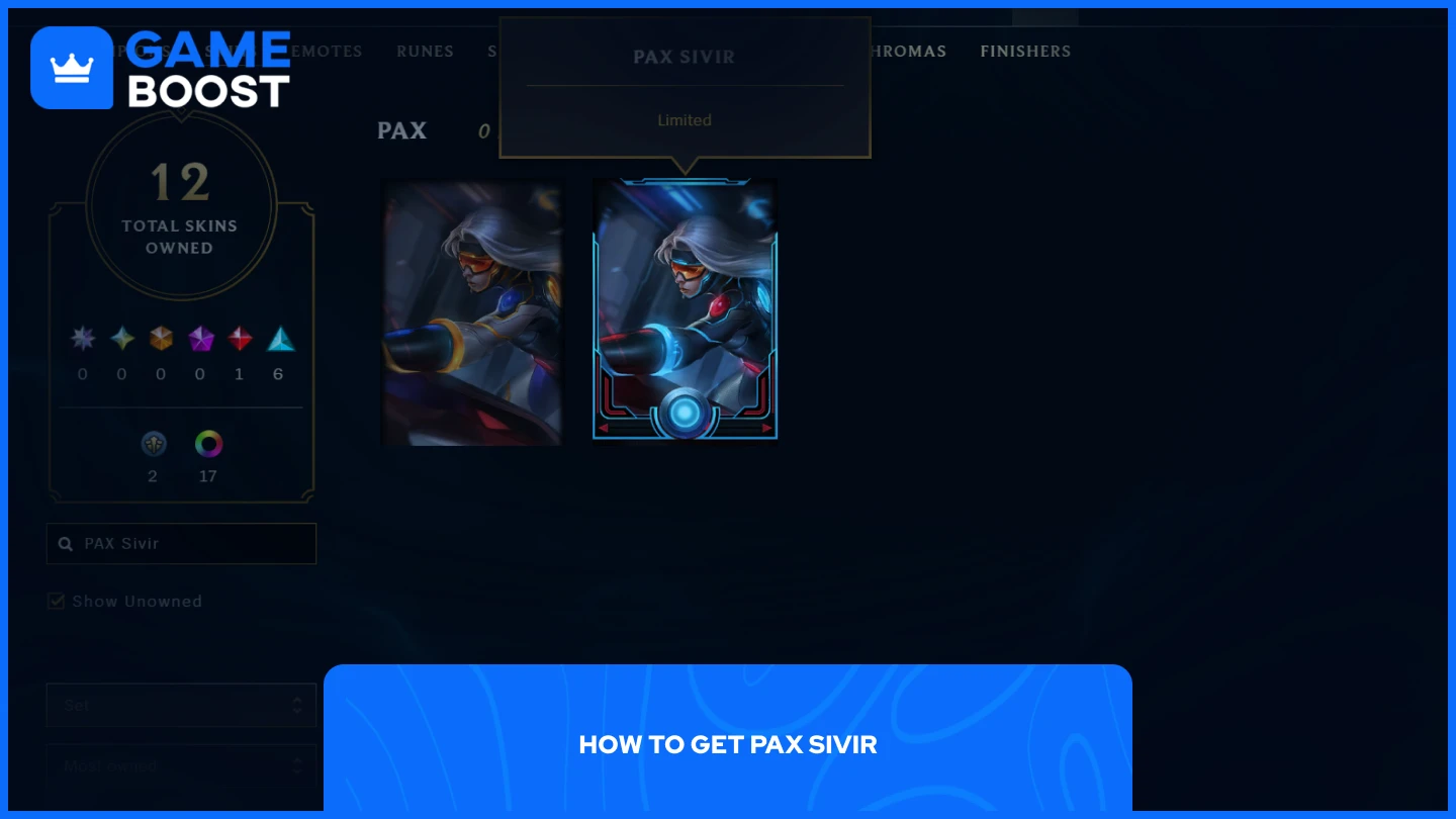 a picture of pax sivir banner