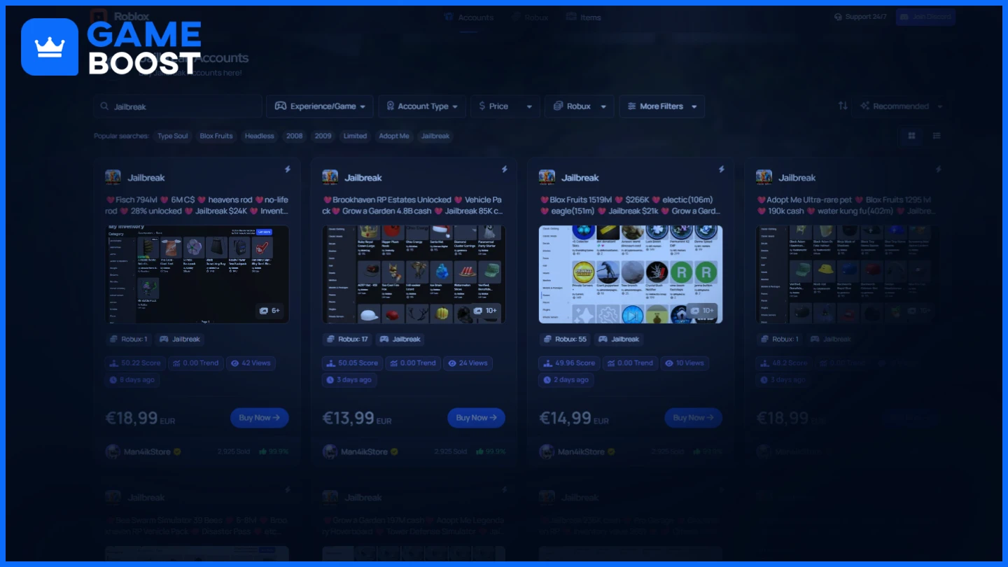 gameboost jailbreak accounts