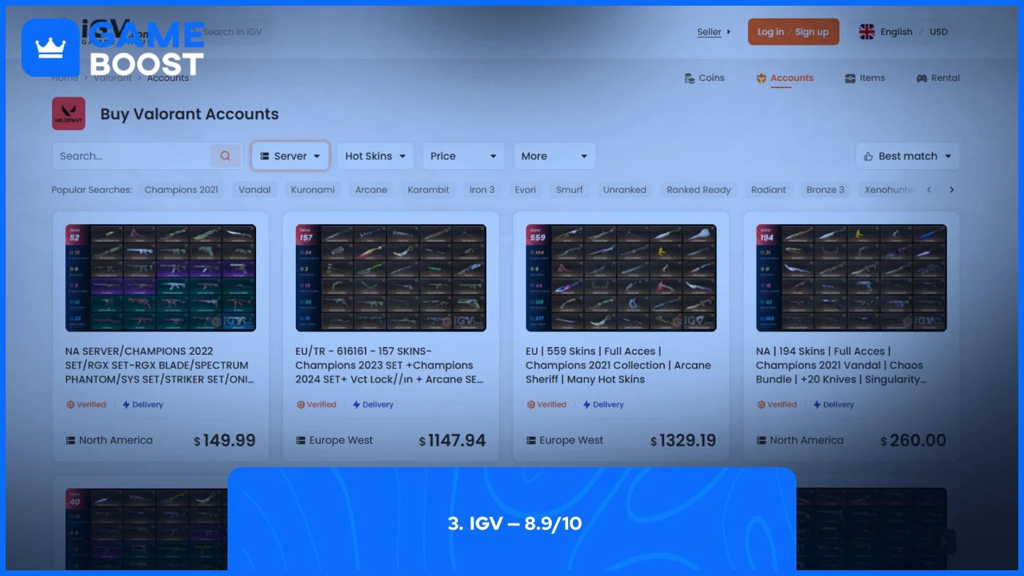 igv valorant accounts page