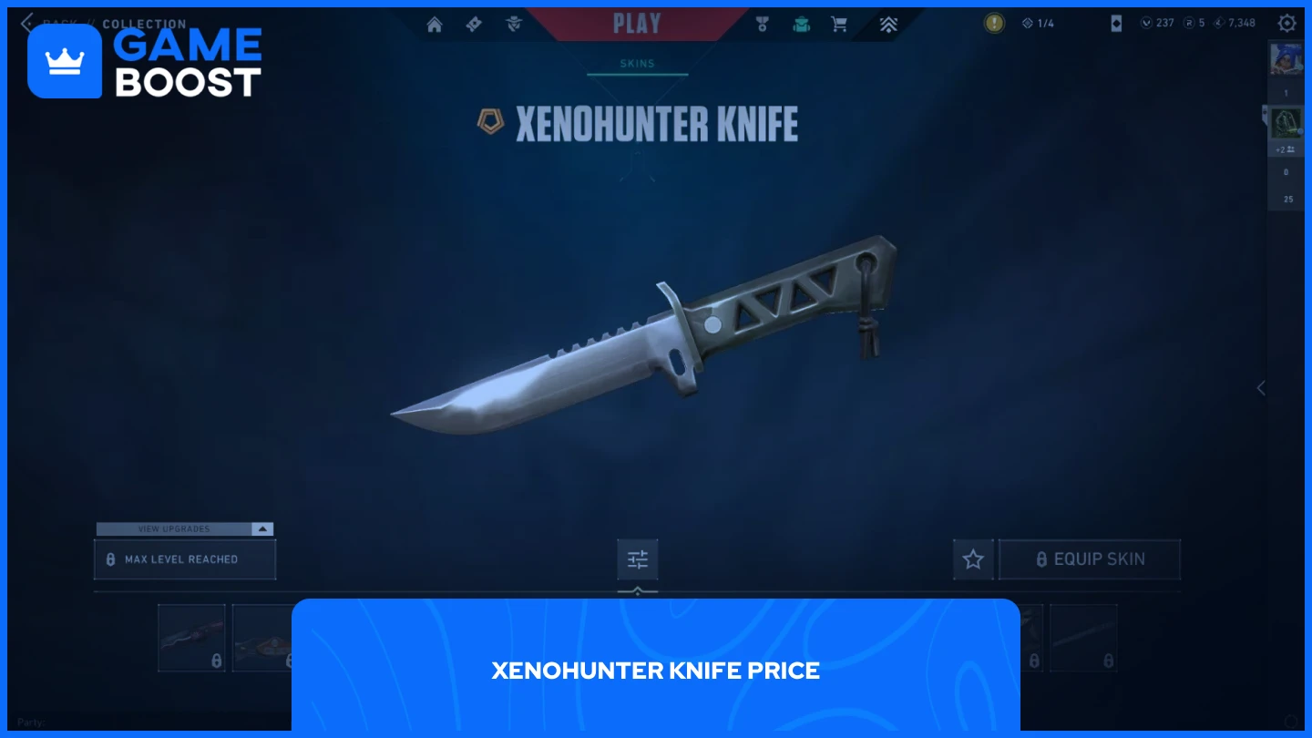 a picture of xenohunter knife in valorant