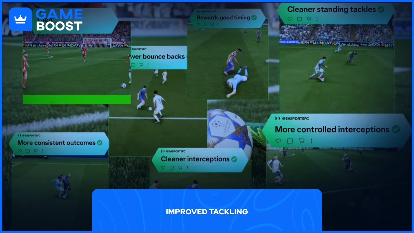 a picture of the new tackling mechanics in FC 26