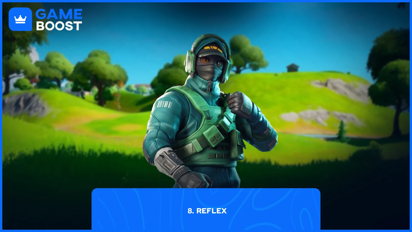 uma imagem do modelo do skin reflex no jogo