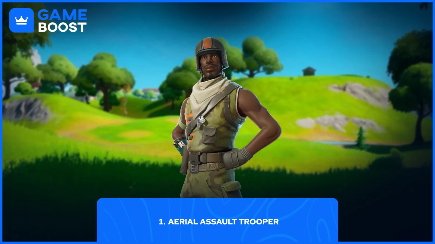 skin Aerial Assault Trooper do Fortnite