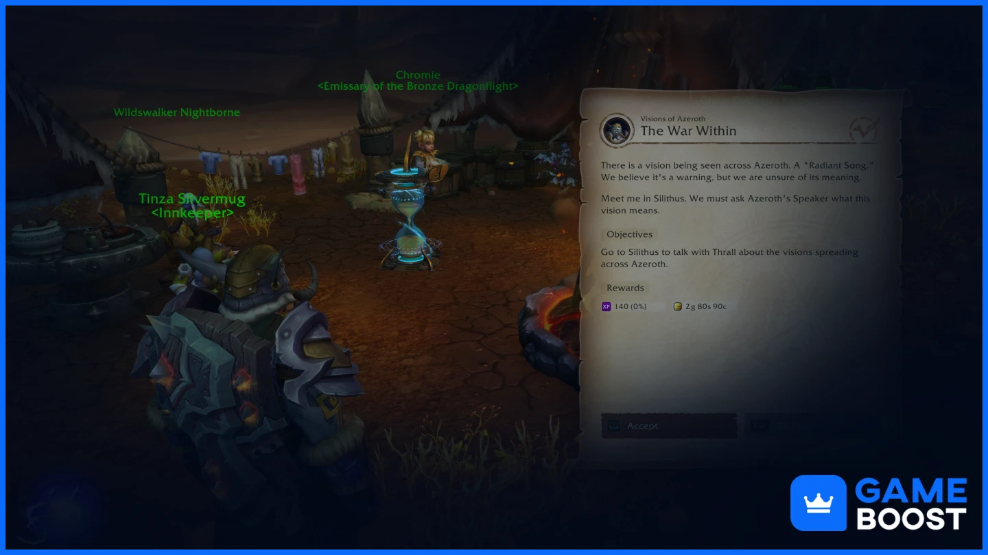 quête wow war within