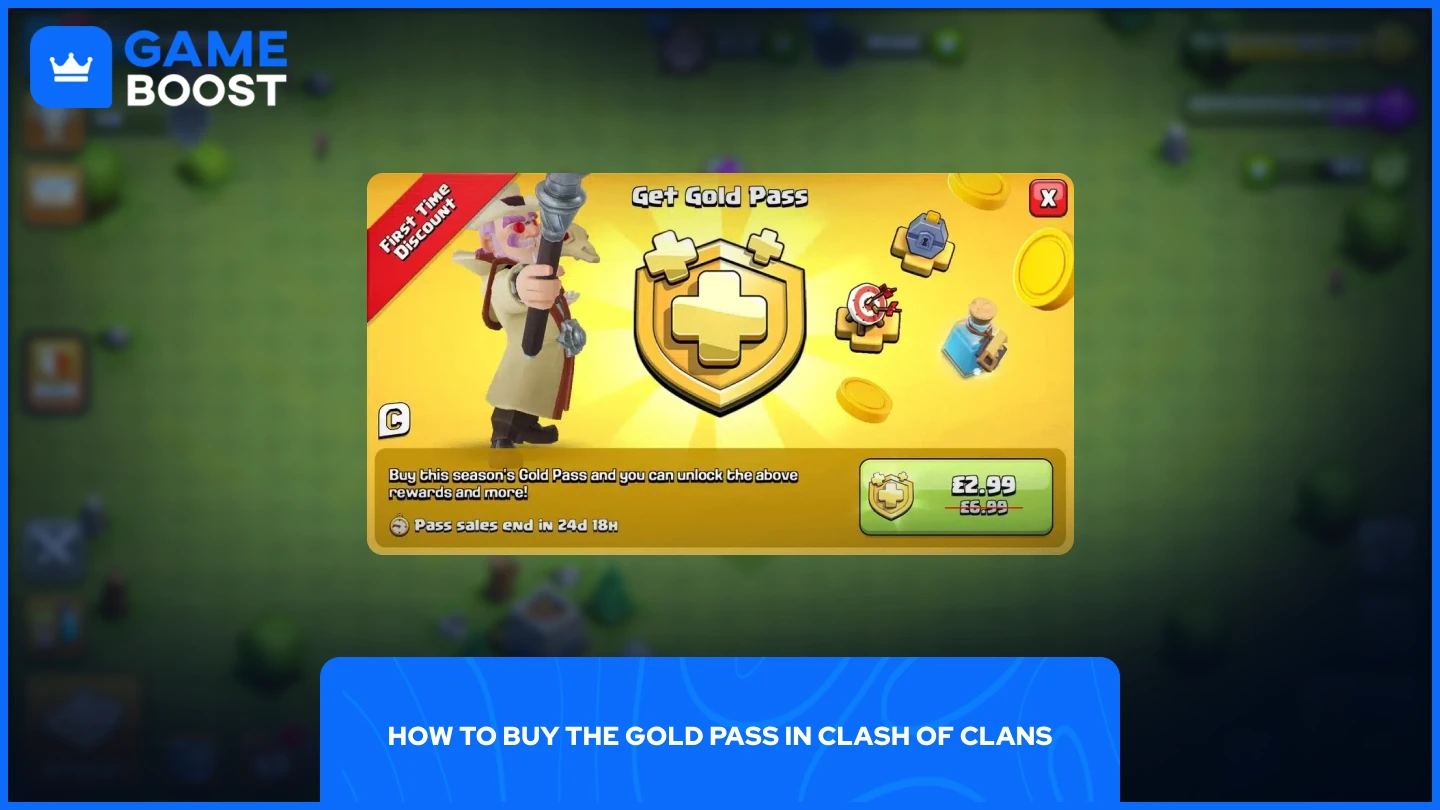 a picture of a gold pass discount in clash of clans