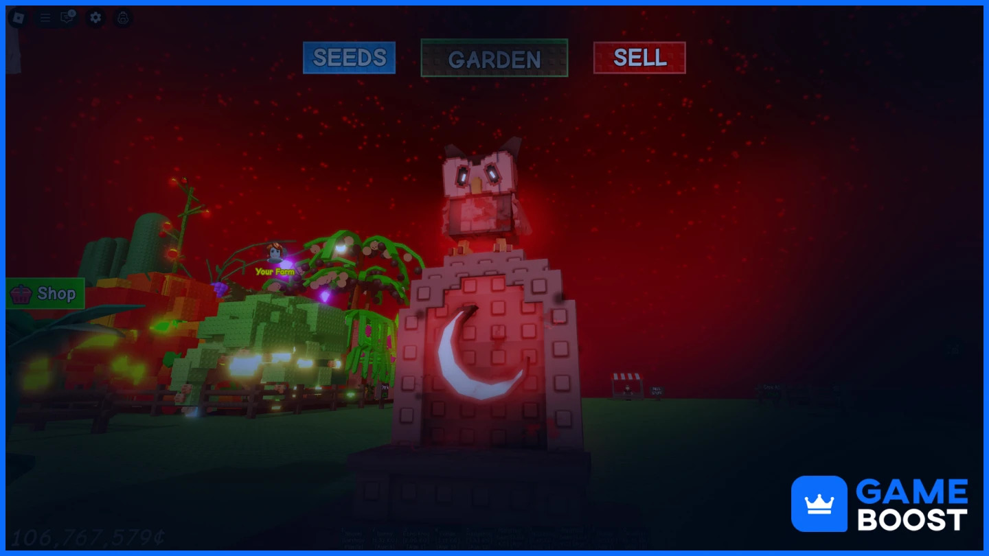 grow a garden blood moon shop