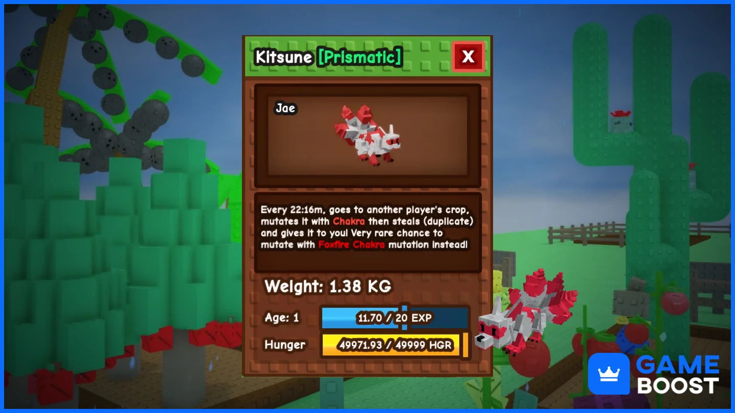 kitsune ability grow a garden