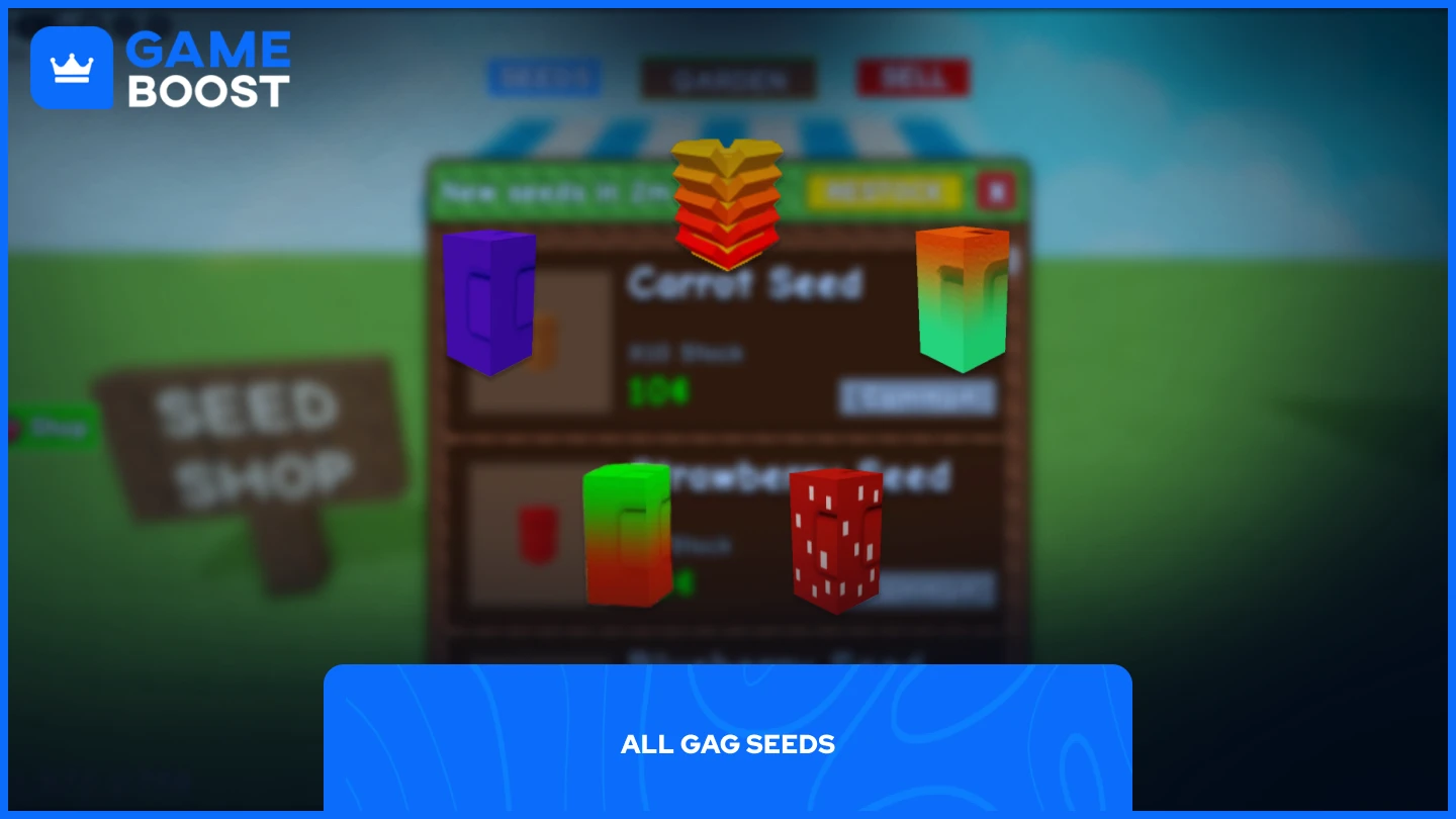 a picture of multiple gag seeds