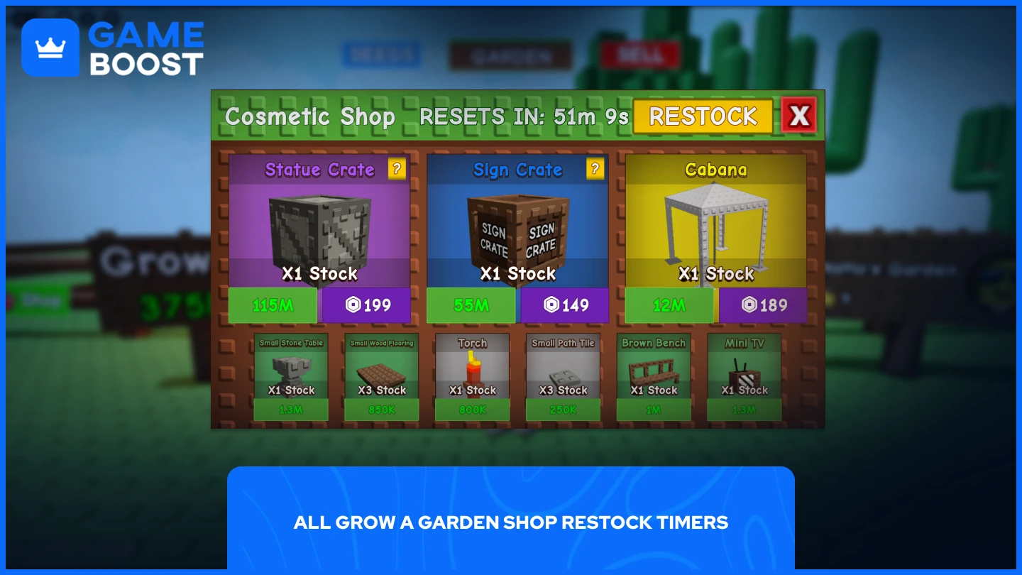 《Grow a Garden》化妆品商店图片