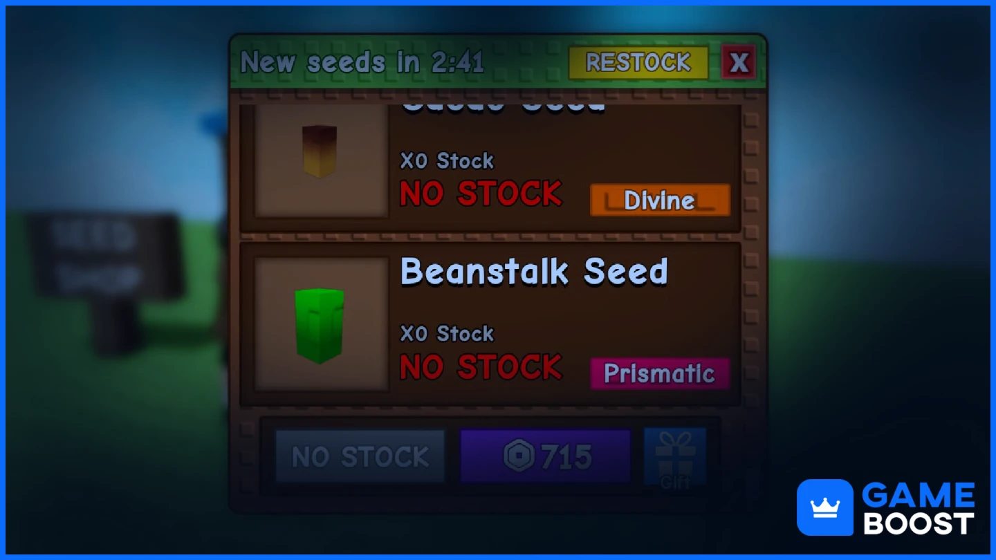 grow a garden beanstalk seed shop