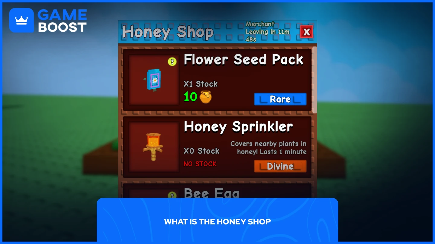 a picture of the honey shop featured items