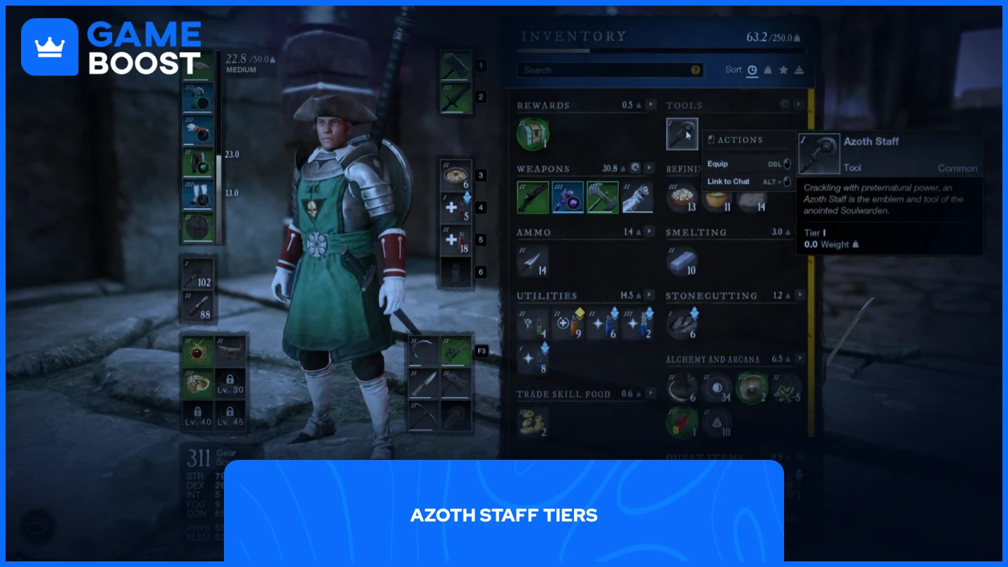 a picture of the azoth staff in a player inventory
