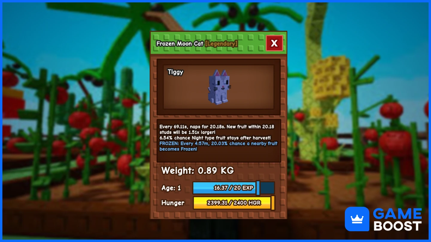 grow a garden moon cat abilities