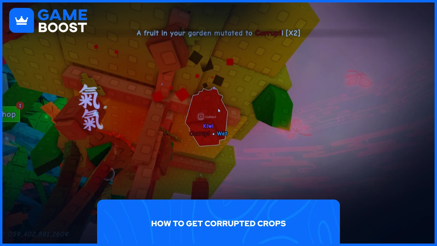 a picture of a corrupted fruit in grow a garden