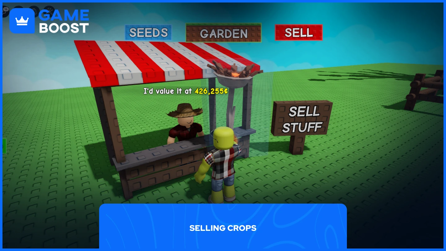 a picture of a player selling a plant