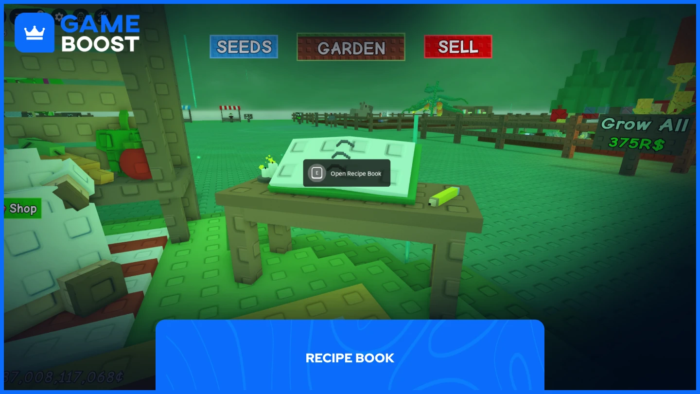 a picture of the Recipe Book in gag