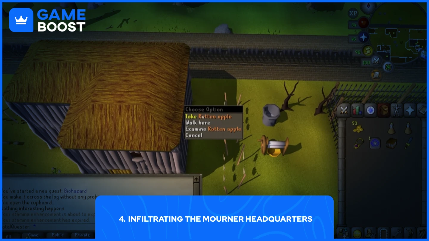 a picture of a player collecting a rotten apple